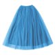 thumbnail image 4 of Gibobby Falda estampada para mujer Falda grande de cintura alta para mujer, falda de malla con cinturón elástico, falda tutú de fiesta, falda hinchada(Azul， Talla única), 4 of 5