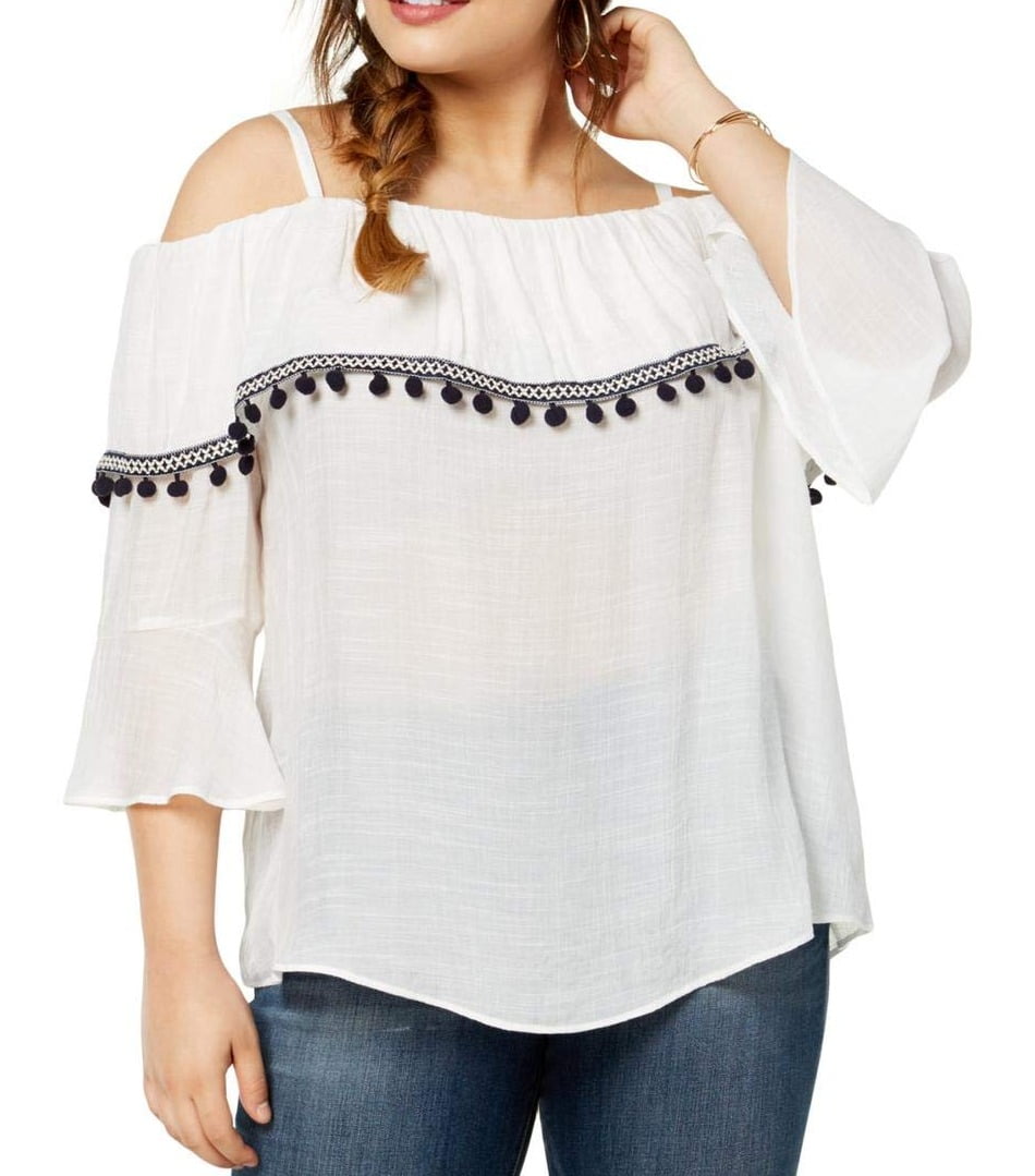 black off the shoulder top walmart