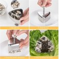 thumbnail image 4 of 2 piezas de molde japonés para sushi con forma de bola de arroz, máquina para hacer onigiri, triángulo, molde para sushi, molde para arroz, nori teñido con sake, arroz cuchara, 4 of 5
