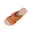 Orange, variant on Women Flip Flop Sandals Cross Strap Slip On Shoes Comfortable For Beach Travel Casual Daily Outdoor Activities