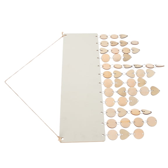GOOHOCHY Birthdays Calendar Set Blank Hanging Plaque DIY Wood Slices Pendant Wall Birthday Reminder