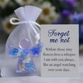 thumbnail image 7 of Luysn Forget Me Not Dried Flower Angel Keepsake,Timeless Gift for Remembrance,Comfort&Hope,Acrylic Flat Crystal Angels,Christmas Memorial Pocket Hug Token Decoration with Organza Bag&Embrace Card 1Pc, 7 of 7
