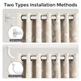 thumbnail image 6 of OLV 1" Diameter Adjustable Wrap Around Curtain Rods 28-48" Heavy Duty,White, 6 of 9