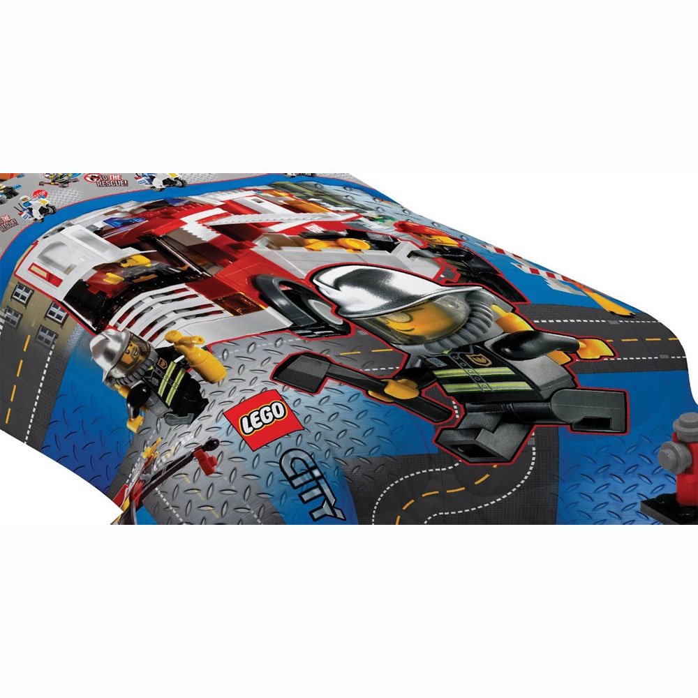 Lego Twin Bed Comforter Lego City Build Bedding