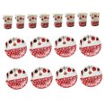 thumbnail image 4 of LEORX 40pcs Red Christmas Paper Plates and Disposable Cups for Parties and Gatherings, Sturdy Synthetic Material, 4 of 8