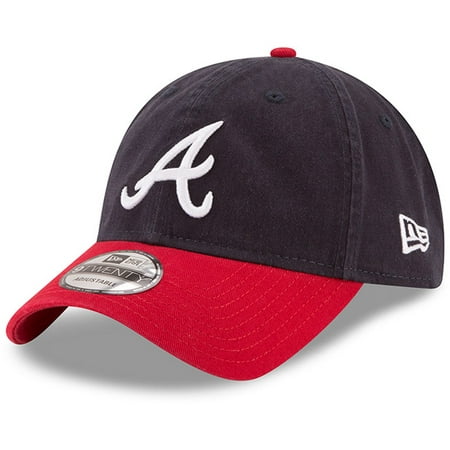Atlanta Braves New Era Home Replica Core Classic 9TWENTY Adjustable Hat - Navy/Red -