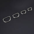thumbnail image 2 of GOOHOCHY 120Pcs Metal D Rings Silver Double Sided Plating for DIY Belts Harness Clothes, 2 of 6