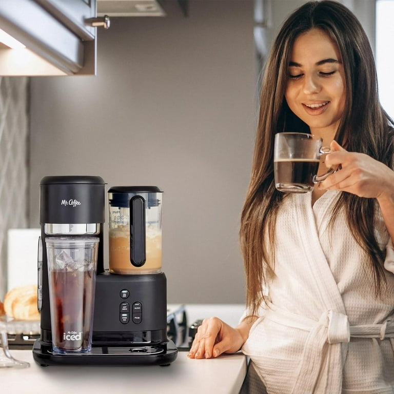 Mr. Coffee 3 in 1 Iced Hot Coffee Maker Blender with 2 Tumblers Walmart