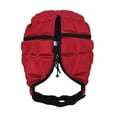 thumbnail image 4 of Rugby Helmet Headguard with Adjustable Strap Ultralight Impact-Resistant Soccer Ski Soft Protective Helmet for Kids Youth-Red,L, 4 of 6