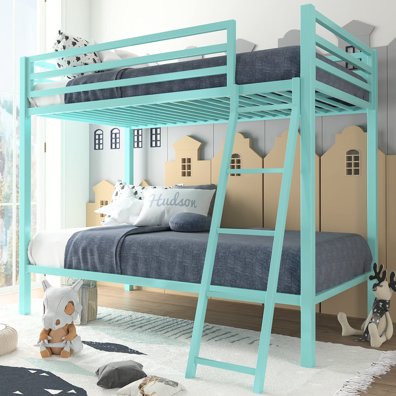 Amolife Twin Over Bunk Beds With, Heartland Twin Over Full Bunk Bed