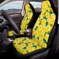 thumbnail image 4 of POLERO Yellow Hibiscus Pattern Auto Front Seats Protector for Interior Accessories, Elastic Front Car Seat Cover Interior Decor Polyester Automotive Seat Covers, 4 of 12