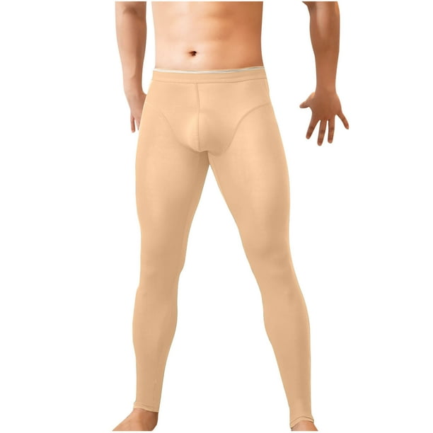 Pantalones largos Ropa interior para hombre Leggings finos Pantalones deportivos ventilados con hielo Traje para hombre