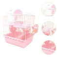 thumbnail image 6 of Serenable Small Animal Carrier Cage,Carry Case,9.06"x6.69''x11.81" Hamster Cage,Small Pet Carrier for Squirrel,Dwarf Hamster,Small Pets pink, 6 of 9