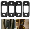 thumbnail image 4 of 4pcs Deadbolt Strike Plates Security Strike Plate Deadbolt Cover Plate Hole Strike Plates, 4 of 9