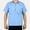 Light Blue, variant on Ben Davis Men's Half-Zip Short Sleeve Solid Work Shirt, Cotton Blend,Men's