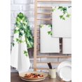 thumbnail image 2 of Country Leaves Kitchen Dish Towels for Drying Dishes Set of 3, Watercolor Green Leaf Branches Vine Botanical Waffle Weave Microfiber Hand Tea Bathroom Towels Quick Dry & Absorbent Towel 15.7x23.6, 2 of 7