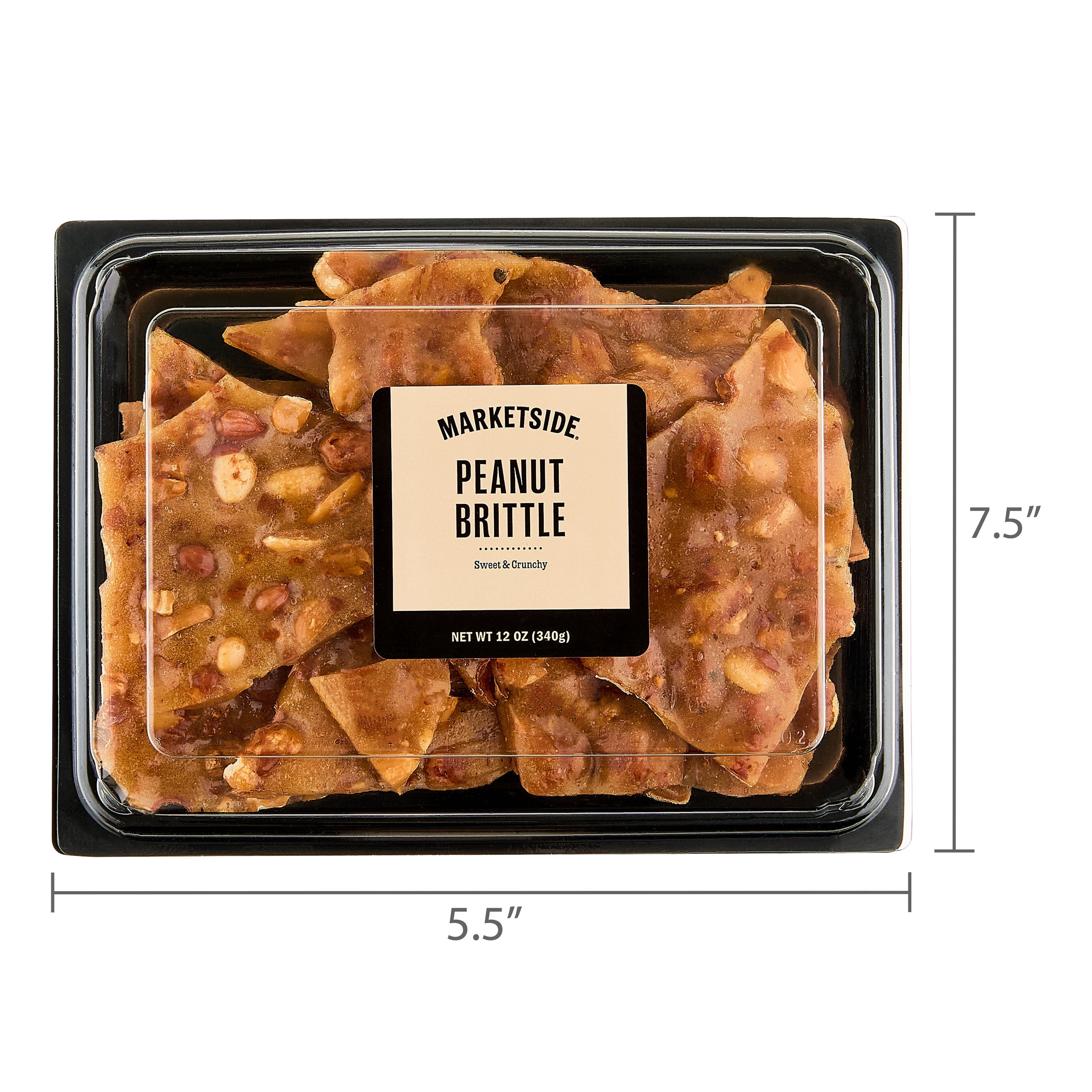Marketside Gourmet Peanut Brittle, 12 oz (Shelf Stable, Contains Peanuts)