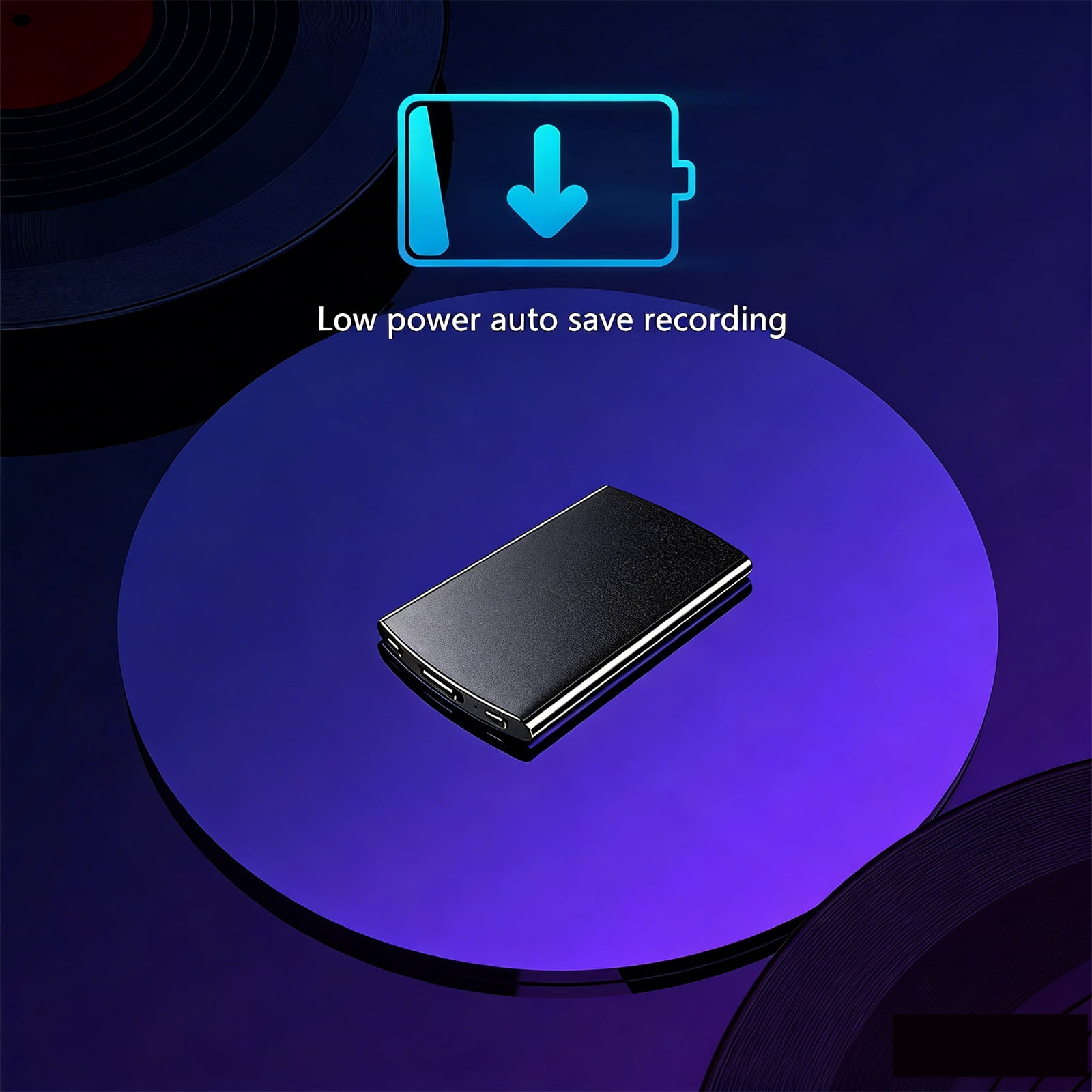 Professional  Digital Voice Recorder 32G Mini Dictaphone Ultra Thin HD Long Distance Encryption Voice Activated Audio Recording