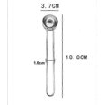 thumbnail image 5 of 3x Stainless Steel Coffee Measuring Spoons - Measuring Spoons for Tea, Coffee, Cappuccino, Cocoa and Espresso - Wire Handle, Easy Dosing (Silver Colo, 5 of 5