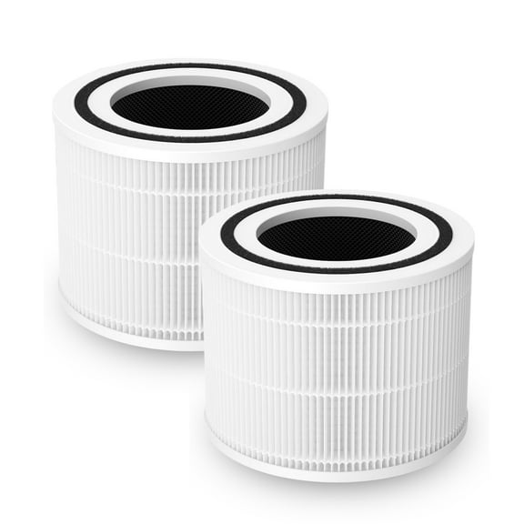 Filter-Monster 3-in-1 Air Filter Replacement Compatible with Levoit Core 300-RF, 2 Pack Replacement Filters, 2 Pack Replacement Filters