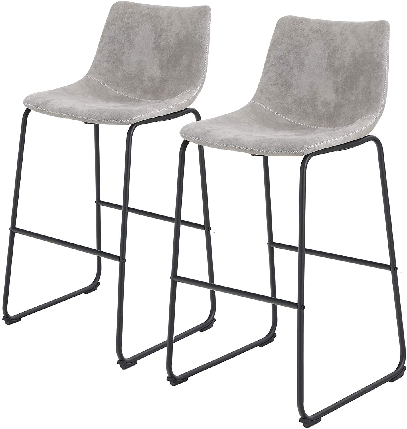 Mf Studio 2pcs 30 Bar Stools Chair, Vintage Counter Height Bar Stools