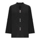 thumbnail image 4 of Vestidos Casuales Para Mujer, Blusas De Mujer De Moda Blusa holgada de lino con cuello en V y manga larga para mujer, color liso, con botones decorativos, 4 of 6