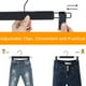 thumbnail image 4 of Perchas para pantalones NORTHERN BROTHERS negras, paquete de 50 con clips de plástico, 4 of 8