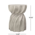 thumbnail image 5 of Grey magnesium oxide side table / Adds sophistication to outdoor gatherings, 5 of 5