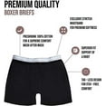 thumbnail image 2 of BILLIONHATS 36 Pack Of Mens 100% Cotton Boxer Briefs Underwear, Great for Homeless Shelters Donations,Assorted Colors, 2 of 5