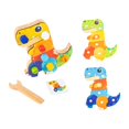 thumbnail image 3 of HILABEE Dinosaur Screwdriver Board Set Busy Board Early Development Wooden Screw Driver B, 3 of 9