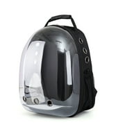 Pet Travel Carrier Backpack Cat Carrier Backpack Large Capacity Pet Travel Carrier Bubble Bag For Small Dogs And CatsTransparent Black