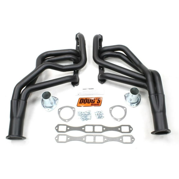 Doug's Headers D452-B Full Length Header, 2 In, 62-72 Mopar, Blk Fits select: 1966-1973 DODGE CHARGER, 1966-1974 DODGE CORONET
