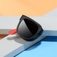 thumbnail image 6 of SeekLGT Polarized Kids Sunglasses, UV400 Protection Foldable Toddler Sunglasses, Flexible TPEE Rubber Square Frame Eyewear for Boys, Beach and Travel, 1 Pair, 6 of 6