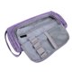 thumbnail image 3 of Estuche de lona para lápices de gran capacidad, multifuncional, impermeable, bonito estuche para lápices, color morado, 3 of 5