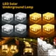 thumbnail image 4 of Hands DIY 4 Pzas Cubo de Hielo Lights Luz de Ladrillo Solar LED para Exteriores Encendido/apagado Automático Lámpara de Cubo Cuadrado Solar IP68 Luz Enterrada Impermeable para Escaleras de Patio Camino de Jardín, 4 of 11