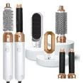 thumbnail image 1 of 5 In 1 Hair Styler Airwrap Air Styler With Hot Air Brush Hair Dryer, Straighteners Wrapper (white Gold), 1 of 4