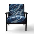thumbnail image 3 of Designart "Beautiful Mixed Abstract Fluid V" Upholstered Modern Accent Chair and Arm Chair, 3 of 5