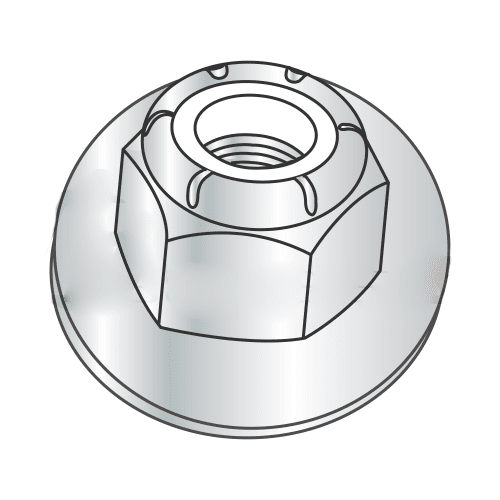M6-1.0 Nylon Insert Locknuts / 18-8 Stainless Steel / DIN985 - 4000 M6-1.0 Nylon Insert Locknuts / 18-8 Stainless Steel / DIN985 - 4000
