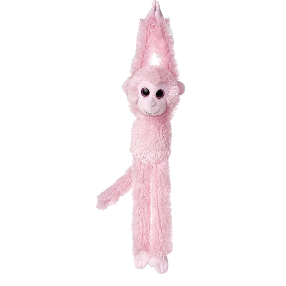 Light Pink 24" Aurora World Colorful Hanging Chimp Plush Stuffed Animal Monkey 