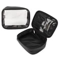 thumbnail image 5 of NFTIGB 2pcs Makeup Travel Bag 2 In 1 Large Capacity Black Waterproof Portable Makeup Cosmetic Bag Organizer Case for Home Storage Washing and Fitness Outer and Inside Pouches, 5 of 10