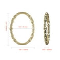 thumbnail image 6 of Utopia Alley  Shower Rings, Oval Shape Shower Curtain Rings for Bathroom, Rustproof Zinc Shower Curtain Hooks Rings, Set of 12 Gold, 6 of 10