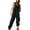 Black, variant on Annhoo Fleece Overalls for Women Winter Cozy Warm Suspender Straps Jumpsuits Casual Plush Overall with Pockets