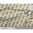 thumbnail image 3 of Soimoi Rayon Crepe Fabric Leaves & Floral Block Print Fabric by The Yard 46 Inch Wide, 3 of 3