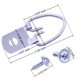 thumbnail image 2 of Colgadores de cuadros con anilla en D con tornillos, 50 piezas, accesorios para colgar cuadros de un solo orificio, ganchos para cuadros para decoración de relojes, pinturas, marcos de cuadros, 2 of 5