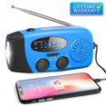 thumbnail image 3 of Solar Hand-cranked Radio Dynamo Upgraded Solar AM/FM/NOAA Weather Forecast Radio LED Flashlight Charging Emergency 2000MAH, 3 of 5