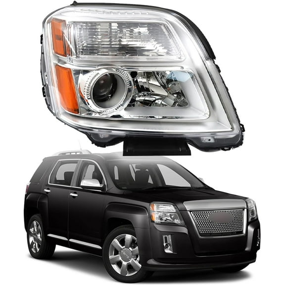 labwork Headlight Assembly Replacement for Terrain SL SLT SLE 2010-2015 Halogen Right Front Lamps 23319180 Passenger Side