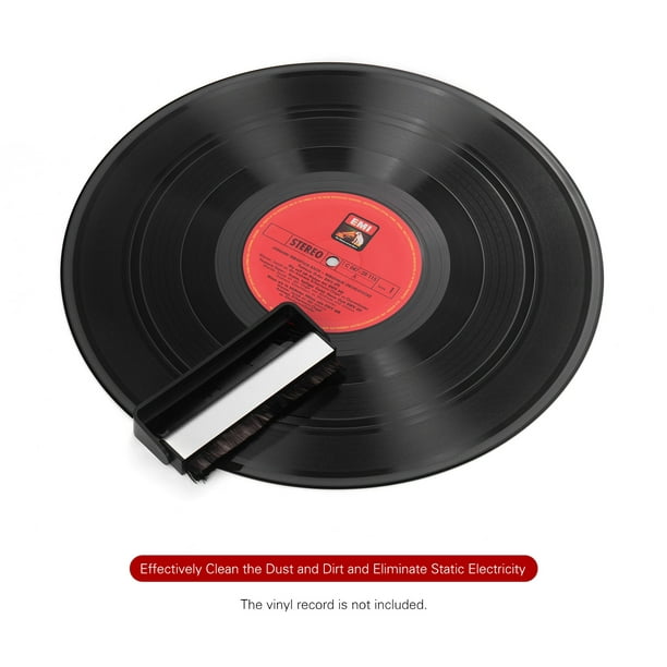 Brosse Disque Vinyle, Antistatique, Accessoire Vinyle, Brosse en Fibre  de Carbone pour disques vinyles