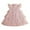 Pink, variant on Ashirexll Girls Summer Dress, Dresses for Girls, Children Summer Casual Tiered Dress Ruffle Sleeve Flower Sequin Mesh Princess Dress for Kids 2-10Y