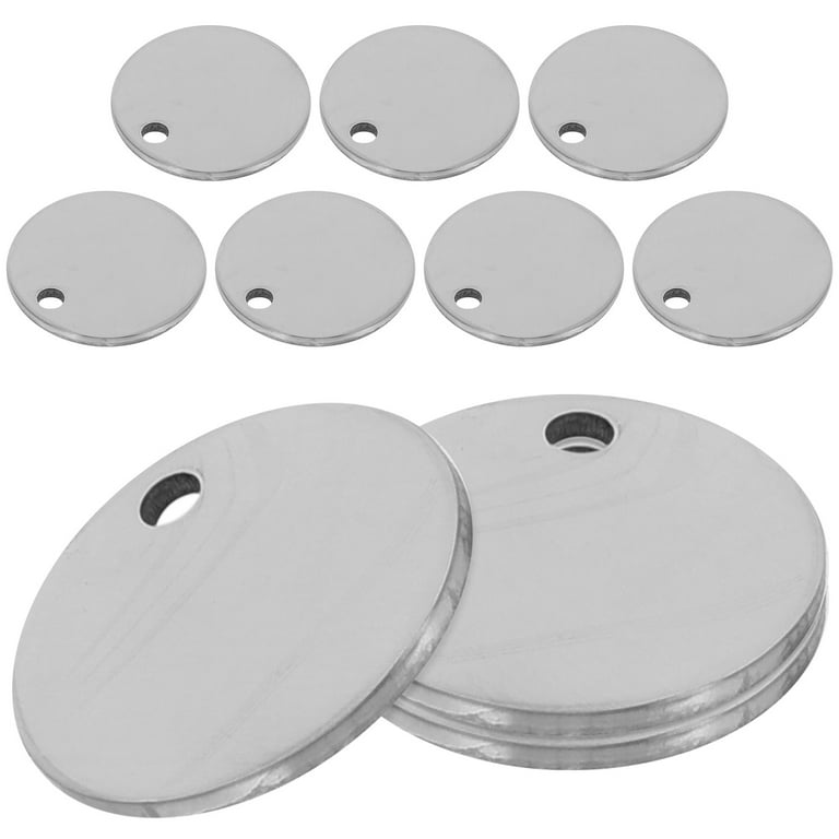 10pcs Metal Stamping Blank Stainless Steel Tags Stamping Blanks Metal Tags  for Stamping 