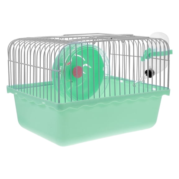 FRCOLOR Transport Hamster Portable Cage Accessories Chinchilla Travel Green